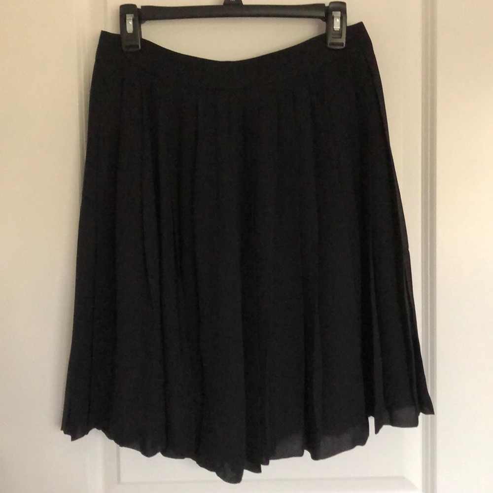 Classic Pleated Silk Skirt